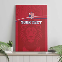 Custom Liberia Football Canvas Wall Art Lion Mascot - Red - Wonder Print Shop