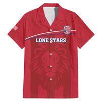 Custom Liberia Football Family Matching Mermaid Dress and Hawaiian Shirt Lion Mascot - Red - Wonder Print Shop