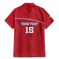 Custom Liberia Football Family Matching Mermaid Dress and Hawaiian Shirt Lion Mascot - Red - Wonder Print Shop