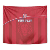 Custom Liberia Football Tapestry Lion Mascot - Red - Wonder Print Shop