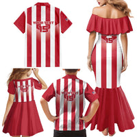Custom Liberia Football Family Matching Mermaid Dress and Hawaiian Shirt Sporty Style - Wonder Print Shop