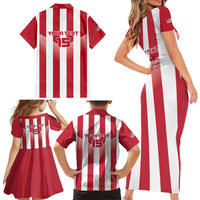 Custom Liberia Football Family Matching Short Sleeve Bodycon Dress and Hawaiian Shirt Sporty Style - Wonder Print Shop