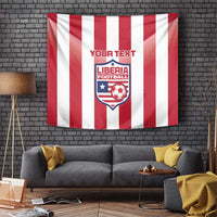 Custom Liberia Football Tapestry Sporty Style - Wonder Print Shop