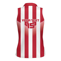 Custom Liberia Football Women Sleeveless Polo Shirt Sporty Style - Wonder Print Shop