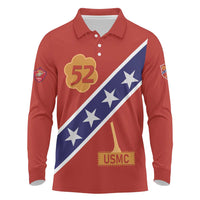 Montford Point Marines Long Sleeve Polo Shirt 52 USMC Tribute - Wonder Print Shop