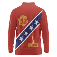 Montford Point Marines Long Sleeve Polo Shirt 52 USMC Tribute - Wonder Print Shop