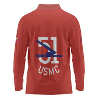Montford Point Marines Long Sleeve Polo Shirt 51 USMC Tribute - Wonder Print Shop