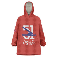 Montford Point Marines Wearable Blanket Hoodie 51 USMC Tribute - Wonder Print Shop