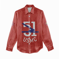 Montford Point Marines Women Casual Shirt 51 USMC Tribute - Wonder Print Shop