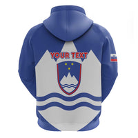 Personalised Slovenia Independence Day Hoodie Flag Map With Coat Of Arms - Wonder Print Shop