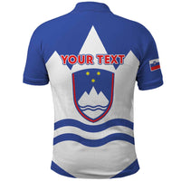 Personalised Slovenia Independence Day Polo Shirt Flag Map With Coat Of Arms - Wonder Print Shop