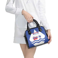 Personalised Slovenia Independence Day Shoulder Handbag Flag Map With Coat Of Arms