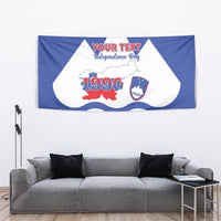Personalised Slovenia Independence Day Tapestry Flag Map With Coat Of Arms - Wonder Print Shop