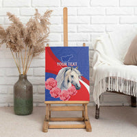 Personalised Balkan Lipizzaner Horse Slovenia Canvas Wall Art Carnation Sporty Style - Wonder Print Shop