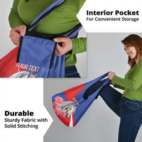 Personalised Balkan Lipizzaner Horse Slovenia Grocery Bag Carnation Sporty Style