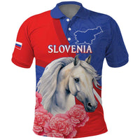 Personalised Balkan Lipizzaner Horse Slovenia Polo Shirt Carnation Sporty Style - Wonder Print Shop