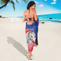 Personalised Balkan Lipizzaner Horse Slovenia Sarong Carnation Sporty Style - Wonder Print Shop