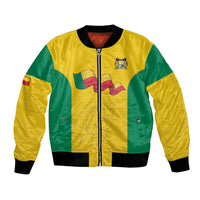 Custom Benin Football Bomber Jacket Go Champions Les Guepards - Wonder Print Shop