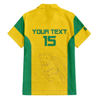 Custom Benin Football Hawaiian Shirt Go Champions Les Guepards - Wonder Print Shop