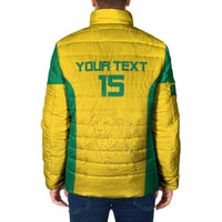 Custom Benin Football Padded Jacket Go Champions Les Guepards - Wonder Print Shop