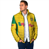Custom Benin Football Padded Jacket Go Champions Les Guepards - Wonder Print Shop