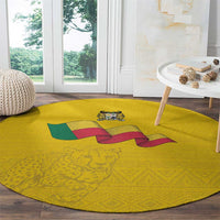 Benin Football Round Carpet Go Champions Les Guepards - Wonder Print Shop