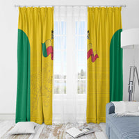Benin Football Window Curtain Go Champions Les Guepards - Wonder Print Shop