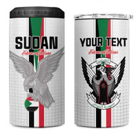 Custom Sudan Football 4 in 1 Can Cooler Tumbler Go Champions Falcons of Jediane - Wonder Print Shop