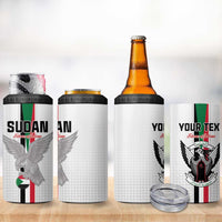 Custom Sudan Football 4 in 1 Can Cooler Tumbler Go Champions Falcons of Jediane - Wonder Print Shop