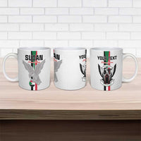 Custom Sudan Football Ceramic Mug Go Champions Falcons of Jediane - Wonder Print Shop