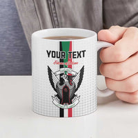 Custom Sudan Football Ceramic Mug Go Champions Falcons of Jediane - Wonder Print Shop