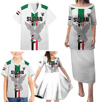 Custom Sudan Football Family Matching Puletasi and Hawaiian Shirt Go Champions Falcons of Jediane - Wonder Print Shop