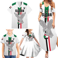 Custom Sudan Football Family Matching Summer Maxi Dress and Hawaiian Shirt Go Champions Falcons of Jediane - Wonder Print Shop