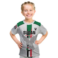 Custom Sudan Football Kid T Shirt Go Champions Falcons of Jediane - Wonder Print Shop