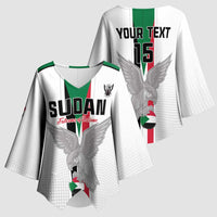 Custom Sudan Football Kimono Sleeve Blouse Go Champions Falcons of Jediane - Wonder Print Shop