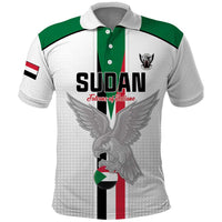 Custom Sudan Football Polo Shirt Go Champions Falcons of Jediane - Wonder Print Shop