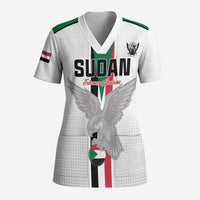 Custom Sudan Football Scrub Top Go Champions Falcons of Jediane - Wonder Print Shop
