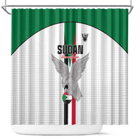 Sudan Football Shower Curtain Go Champions Falcons of Jediane - Wonder Print Shop