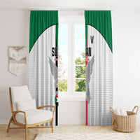 Sudan Football Window Curtain Go Champions Falcons of Jediane - Wonder Print Shop