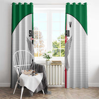 Sudan Football Window Curtain Go Champions Falcons of Jediane - Wonder Print Shop