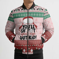 Christmas Story Bomber Puffer Jacket You'll Shoot Your Eye Out - Wonder Print Shop