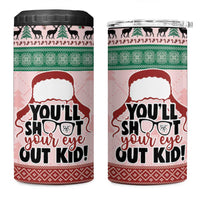 Christmas Story 4 in 1 Can Cooler Tumbler You'll Shoot Your Eye Out - Wonder Print Shop