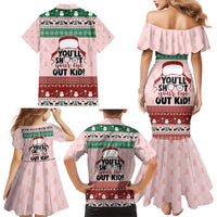 Christmas Story Family Matching Mermaid Dress and Hawaiian Shirt You'll Shoot Your Eye Out - Wonder Print Shop