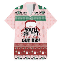 Christmas Story Family Matching Mermaid Dress and Hawaiian Shirt You'll Shoot Your Eye Out - Wonder Print Shop