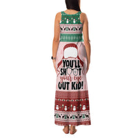 Christmas Story Family Matching Tank Maxi Dress and Hawaiian Shirt You'll Shoot Your Eye Out - Wonder Print Shop