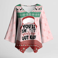 Christmas Story Kimono Sleeve Blouse You'll Shoot Your Eye Out - Wonder Print Shop