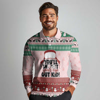 Christmas Story Long Sleeve Polo Shirt You'll Shoot Your Eye Out - Wonder Print Shop