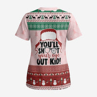 Christmas Story Scrub Top You'll Shoot Your Eye Out - Wonder Print Shop