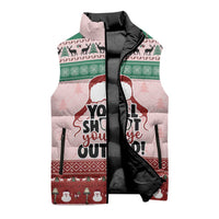 Christmas Story Sleeveless Puffer Jacket You'll Shoot Your Eye Out - Wonder Print Shop