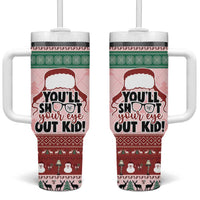 Christmas Story Tumbler With Handle You'll Shoot Your Eye Out - Wonder Print Shop